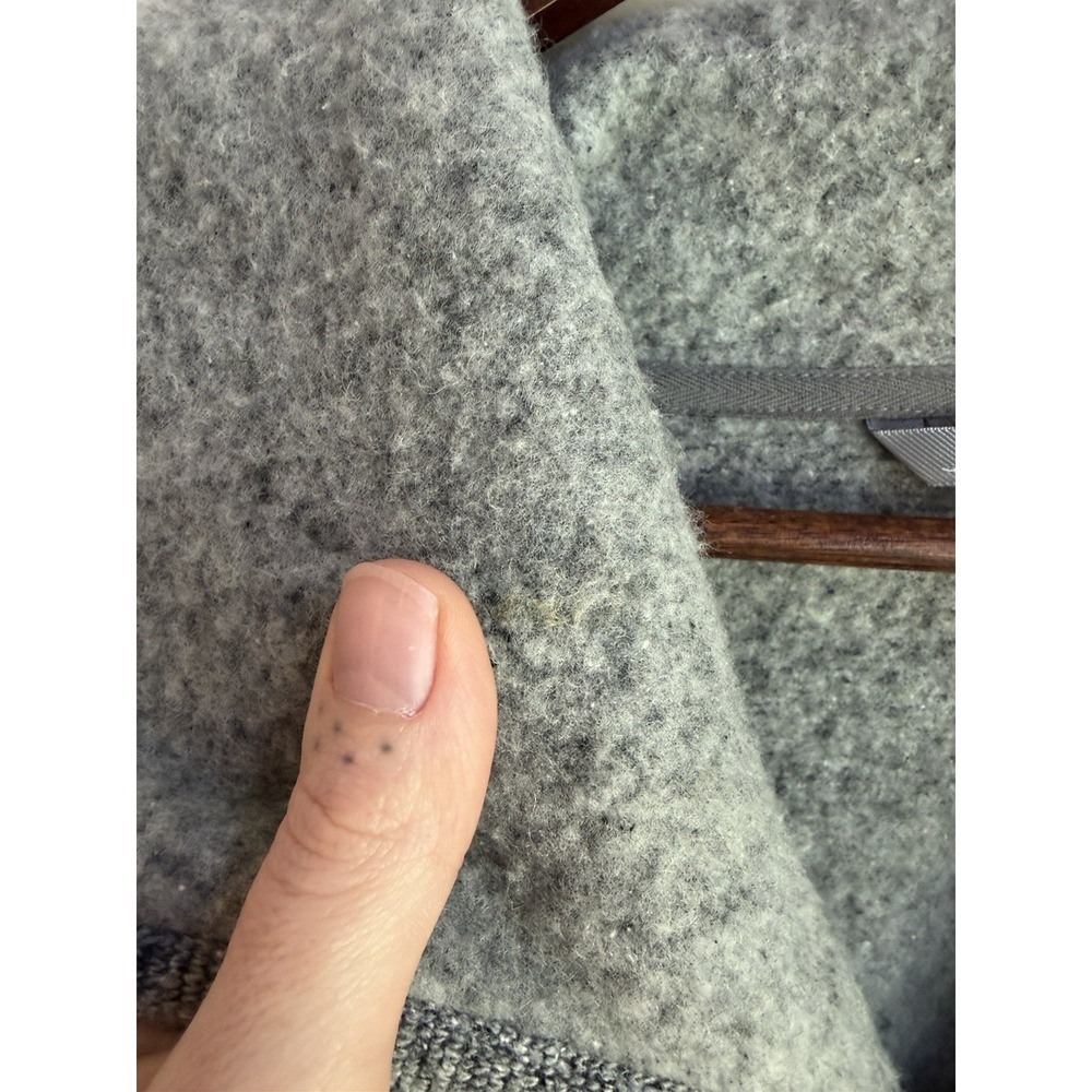 Smartwool Odessa Lake Wrap Cardigan Sweater L Gray Wool Jacket Outdoors Hiking - Picture 8 of 8